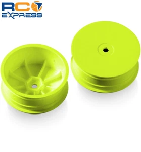 Xray 2WD Front Wheel Aerodisk w/12mm Hex - Yellow - Hard (2) XRA329910-Y - Picture 1 of 1