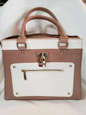 Encantadora caja de seguridad Charlie's Color Block color tostado y blanco med. Bolso de mano Foto 1 de 4