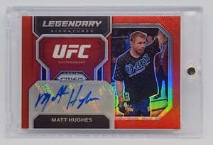 2023 Panini Select UFC Matt Hughes Red Legendary Signatures Auto 9/99 #LS-MHS