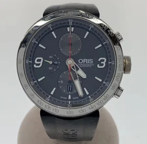 ORIS TT1 chronograph 7659-03 Date black Dial Automatic Men's Watch from JP - Picture 1 of 6