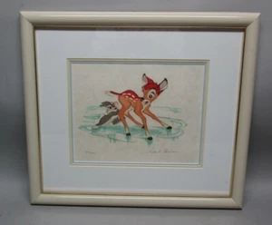 Original Signed FRANK THOMAS for DISNEY BAMBI Lithograph #409/500 c. 1990 #4 - Picture 1 of 6