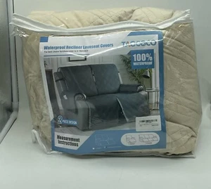 TAOCOCO 100% Waterproof Oversized Loveseat Recliner Cover, Non Slip Split Couch - Picture 1 of 5