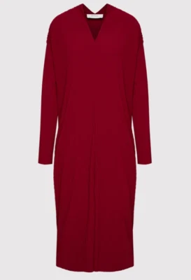 NUEVO Vestido Max Mara Leisure Tubo Plisado en Peonía - Talla XL #D6145 Foto 1 de 4