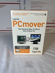 Laplink PC Mover Software & Cable Works with Windows 95,98, XP & Vista Brand NEW - Picture 1 of 4