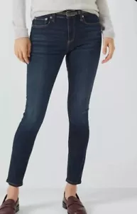 Rag & Bone Carmen Cate Mid-Rise Ankle Skinny Jeans Size 30 Dark Wash Stretch Den - Picture 1 of 11