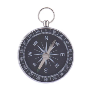 Mini Aluminum Alloy Camping Small Hiking Compass Keychain Outdoor Survival - Picture 1 of 7