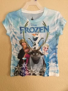 NEW Disney Parks T-shirt Girls Frozen Authentic Original Size XS - Picture 1 of 5