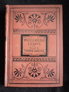 Miscellaneous Essays Vol VII Thomas Carlyle 1869 - Picture 1 of 9