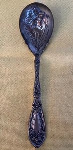 Antique Oxford Silver Plate Co 1908 Silverware Narcissus Floral Sugar Spoon - Picture 1 of 9