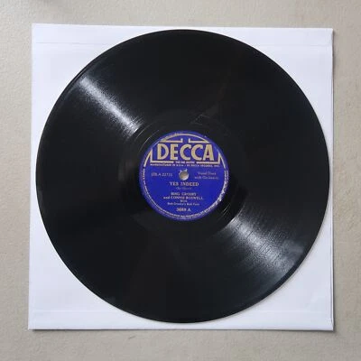 BING CROSBY CONNIE BOSWELL YES INDEED/TEA FOR TWO DECCA RECORDS 78 F-88 - Image 1 of 2