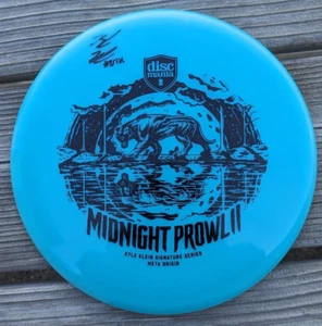 Autographed Kyle Klein Discmania Midnight Prowl 2 Disc Golf Disc 177g Blue - Picture 1 of 2
