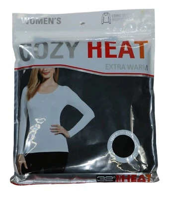 Camiseta para mujer 32 Degrees Cozy Heat Soft Touch cuello redondo manga larga nueva con etiquetas Foto 1 de 2