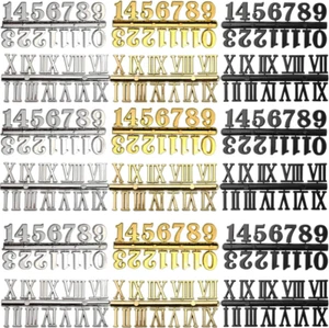 Kit de 18 juegos de números de reloj que incluye número arábigo y número romano hágalo usted mismo digital - Imagen 1 de 12