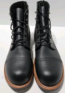 Red Wing Mens 6" Iron Ranger Leather Boot 8084 Black Size 11 Excellent Condition - Picture 1 of 10