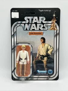 Vintage Original Luke Skywalker Star Wars  Figure on Custom 12 Back CARD DT - Picture 1 of 12