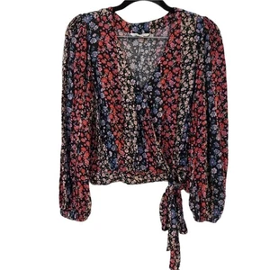 Neu ohne Etikett American Eagle Blumenmuster Faux Halstuch Größe XS - Bild 1 von 4