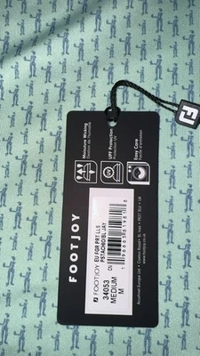 FootJoy Golf shirt EU Figure Print Lisle Pistachio / Blue 34053 - Medium - Image 1 of 4