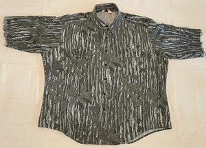 Camicia mimetica vintage Cabelas Realtree da uomo 2XL Sidney USA maniche taglio corteccia albero - Foto 1 di 21