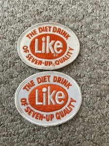 Par De Parches Coser Vintage LIKE THE DIET DRINK OF SEVEN-UP QUALITY - Imagen 1 de 4