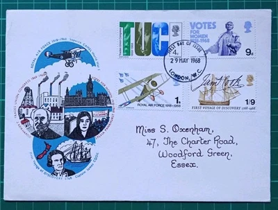 1968 Anniversaries  Historic Relics FDC London WC - Image 1 of 2
