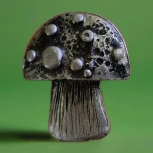 VINTAGE METZKE SIGNIERTE PILZ BROSCHE ANSTECKNADEL MODESCHMUCK - Bild 1 von 4