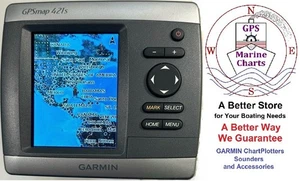 Nice GARMIN GPSmap 421s ChartPlotter GPS Navigation, Sonar Sounder FishFinder - Picture 1 of 9