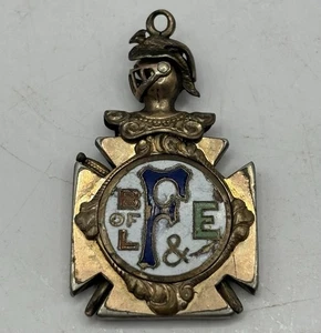 B Of L F & E Brotherhood Of Locomotive Firemen & Enginemen Railroad Watch Fob - Bild 1 von 7