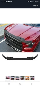 Hood Deflector Compatible with 2015-2020 Ford F150 Hood Protector Shield TPE... - Foto 1 di 6