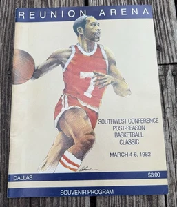 PROGRAMMA BASKET CONFERENZA SUD-OVEST 1982 Olajuwon Drexler raro ritrovamento - Foto 1 di 12