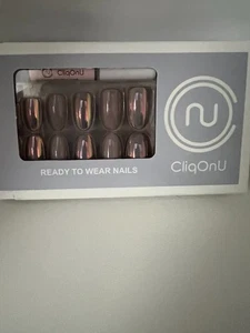 CliqOnU Ready To Wear Nails Misty Mauve NEW - Picture 1 of 3