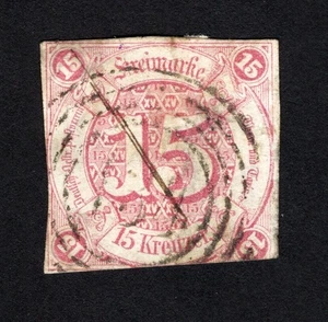 Thurn&Taxis 1859 stamp Mi# 24 used CV=156$ - Picture 1 of 2