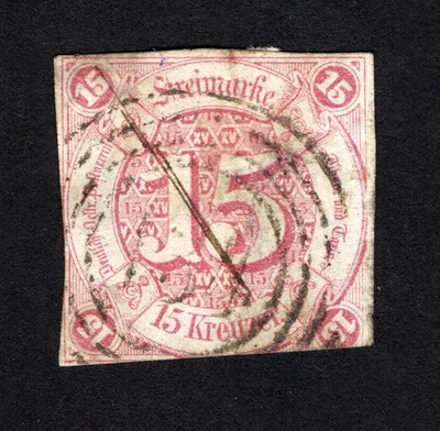 Thurn&Taxis 1859 stamp Mi# 24 used CV=156$ - Image 1 of 2