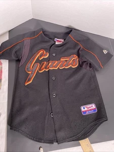 VTG Majestic Collection San Francisco Giants Jersey Boys Size Small Black SCRIPT - Picture 1 of 6