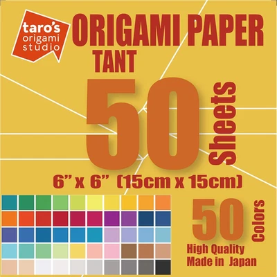 [] TANT Standard 6 Inch Double Sided 50 Colors 50 Sheets Square Easy Fold Premiu - Image 1 of 4