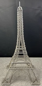 Eiffel Tower Statue Replica 12 Inch Home Decor Metal Paris Souvenir Center - Picture 1 of 6