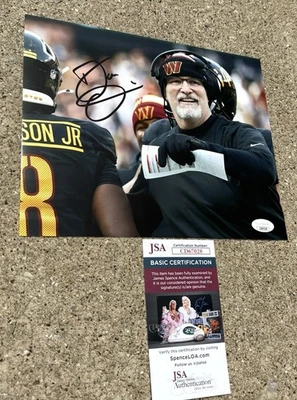 DAN QUINN Commanders SIGNED 8X10 Photo JSA COA WASHINGTON D - Image 1 of 2