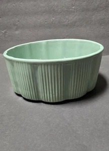 Vintage Haeger USA 915 Übertopf Schale Schale mintgrün gerippt rund Keramik - Bild 1 von 8