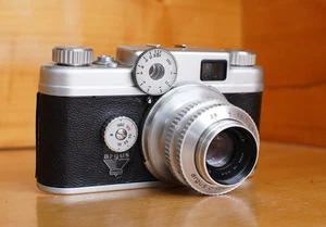 1950's Argus C-Four C4 35mm Film Camera w/ Cintar 50mm F2.8 Working! Minty KE - Bild 1 von 6