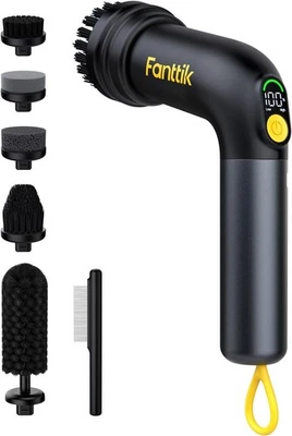 Fanttik G9 Cordless Electric Spin Scrubber Dual Speed w/ 5 Brush Heads - NIB - Image 1 of 4