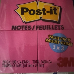 Post-it® Super Sticky Notes, 3 in. x 3 in.,Energy Boost Collection, 24 Pads - Picture 1 of 1