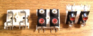 Montaje PCB panel rojo blanco hembra audio 4 vías RCA - Imagen 1 de 1