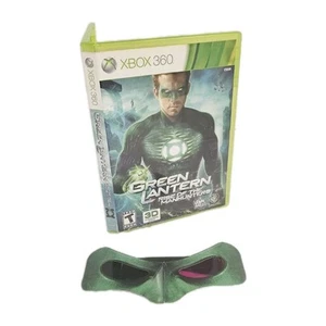 DC Green Lantern Rise of the Manhunters Xbox 360 3D Glasses Disc And Manual - Picture 1 of 7