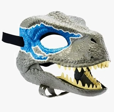 Máscara de dinosaurio animal máscaras de dinosaurio para adultos y niños mandíbula abierta látex realista Foto 1 de 4