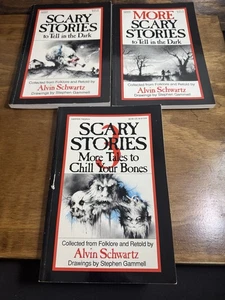 Scary Stories 3-Book Set – Alvin Schwartz / Stephen Gammell - Imagen 1 de 14