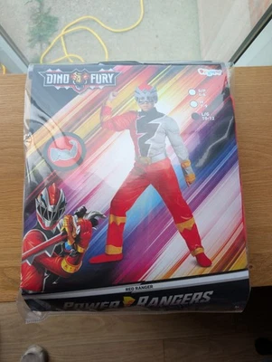 Dino Fury Red Power Rangers 2 Piece Large 10-12 Years Old Costume - Image 1 of 4