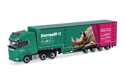 HERPA, DAF XG 6x2 con rimorchio 4 assi DORNSEIFF, 1/87,  HER319454 - Immagine 1 di 4