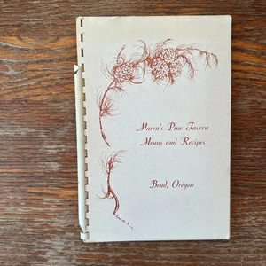 Maren's Pine Tavern Menus and Recipes Bend Oregon 1959 spiral-bound PB GOOD - Bild 1 von 10