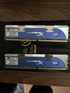Kingston HyperX DDR2 RAM 2x1gb KHX6400D2K2/2G With Heatsink - Picture 1 of 4
