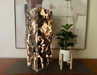Onyx Lamp / Stone Lamp / Onyx Light / Table Lamp / Desk Lamp / Home Lighting - Image 1 of 4