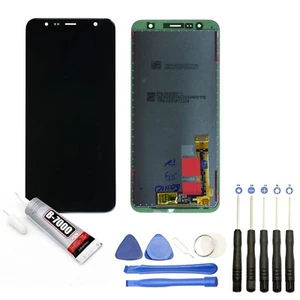 VITRE + ECRAN LCD POUR Galaxy J4 Plus SM-J410F 6" BLEU + OUTILS + COLLE - Photo 1/1